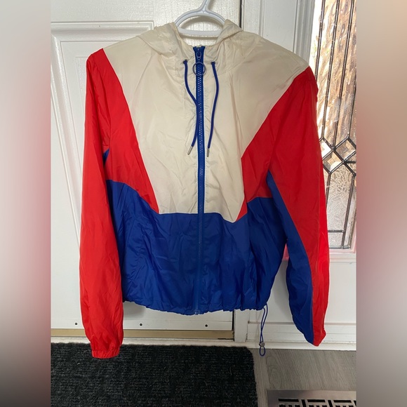 DIVIDED H&M ladies retro baggy windbreaker size medium - Picture 2 of 4